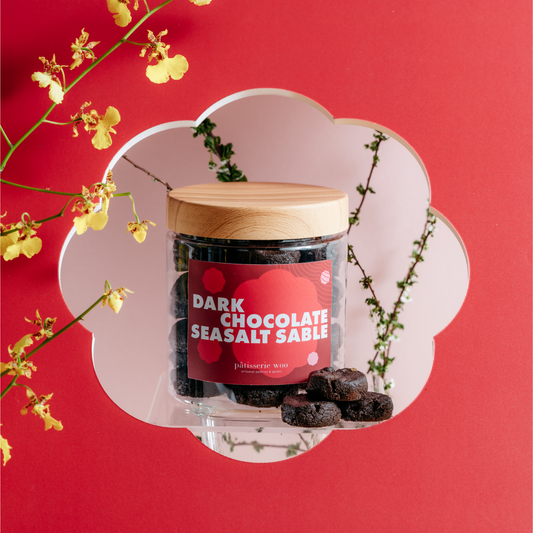 CNY 2025 | Dark Chocolate Sea Salt Sablés