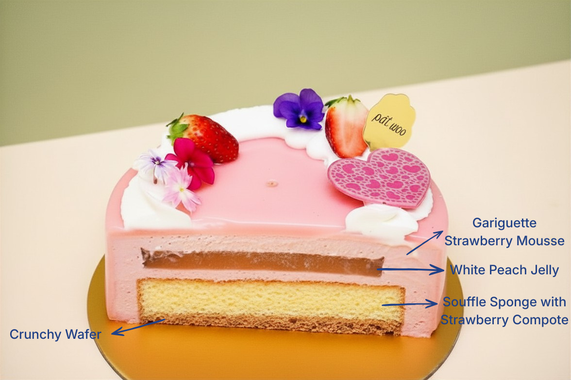 Cake | Strawberry & Peach